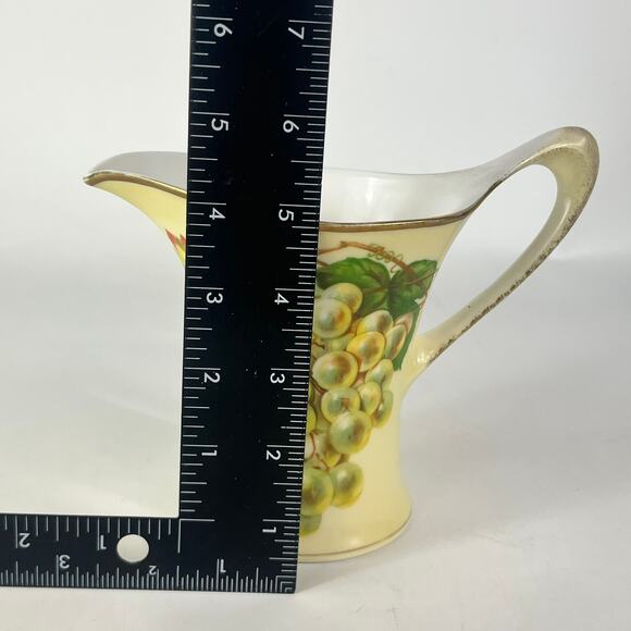 Handpainted Cacilie Bavaria Pitcher Wine Decanter Vintage German Pottery Stamped - Picture 11 of 12